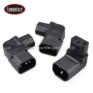 อะแดปเตอร์แปลงไฟแบบมุมฉาก 90 องศา สีดำ IEC C14 ตัวผู้ เป็น C13 ตัวเมีย 10A 250V สำหรับเชื่อมต่อคอมพิวเตอร์ เซิร์ฟเวอร์ UPS และจอมอนิเตอร์ - Product Image 3