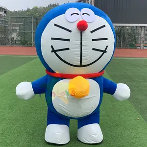 Funtoys Inflatable Doraemon Cartoon Character Mascot Costume Customized Plush Anime Walking 2m/2.6m For Adult