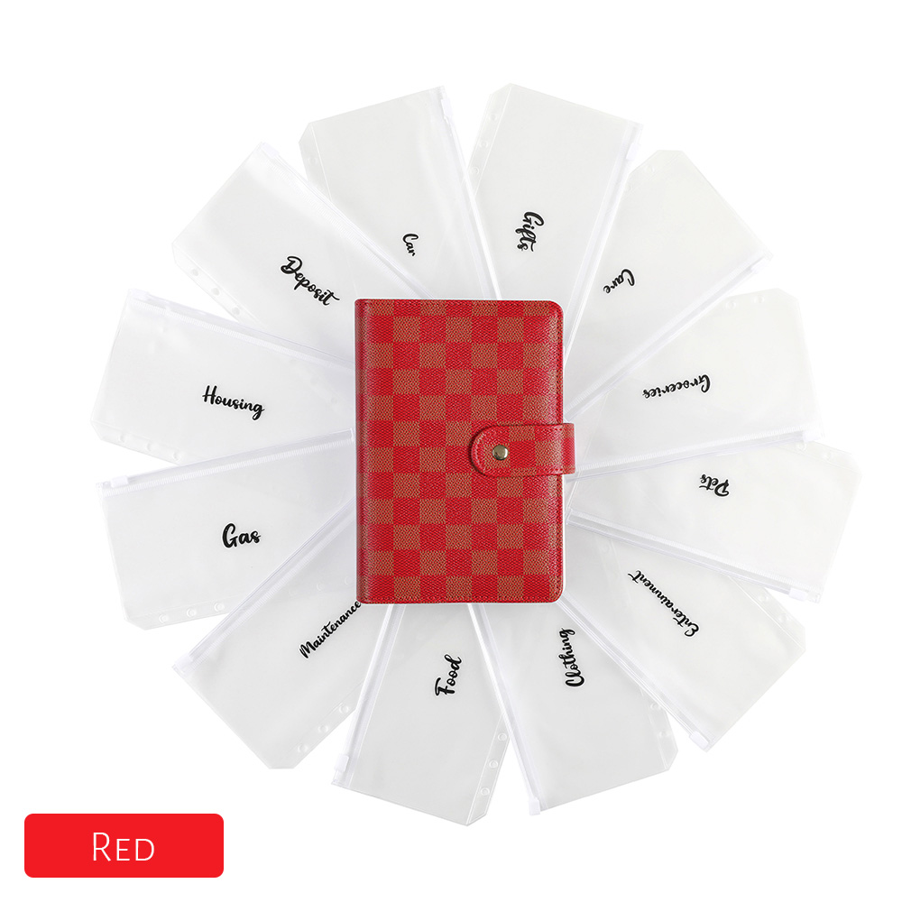 Red Cash Binder