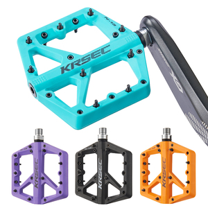 Pedales de Plataforma Antideslizantes de Aleación CNC para Bicicleta de Montaña/Carretera, Pedales MTB con Rodamientos de Fibra de Nylon, Precio de Fábrica - Product Image 2