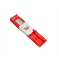 Boîte en papier jetable personnalisée avec impression UV, résistante aux enfants, pour emballage de produits 1ML, avec tiroir coulissant et fenêtre pour la vente au détail