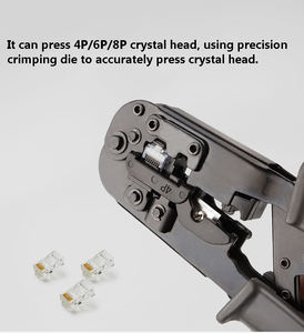 Çok fonksiyonlu üç amaçlı test cihazı 4P 6P 8P kristal kafa ağ kablo cırcır izleme güvenlik sıkma pensesi - Product Image 3