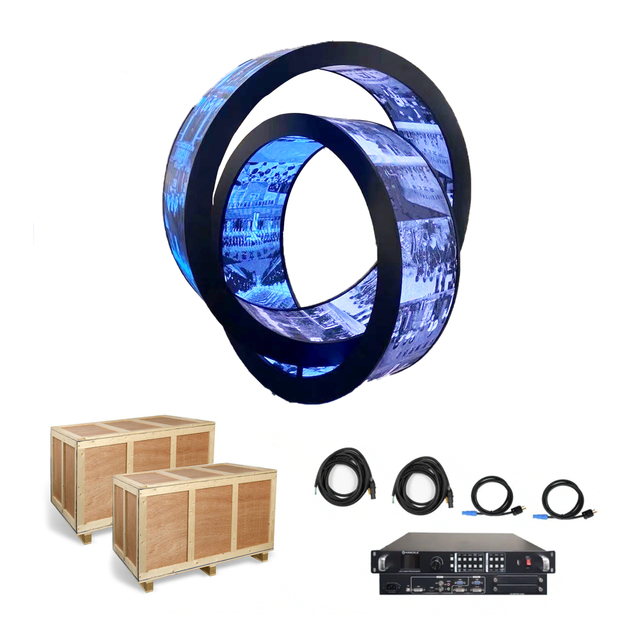 Indoor P1.86 P2 P2.5 P3 P4 Soft Module Curved Flexible Led Display Screen for Module Panel Sign
