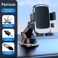Support de téléphone de voiture robuste à ventouse grande capacité, flexible, étanche, rotation à 360 degrés, fixation réglable, adhérence super forte pour