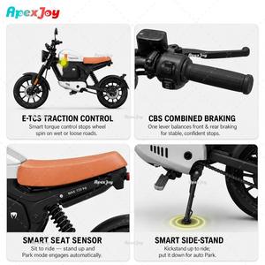 Apexjoy TROMOX-M03Q Moto Elettrica Retrò 48V48Ah Litio Autonomia 110km ABS Faro LED App Intelligente Bluetooth OEM ODM - Product Image 6