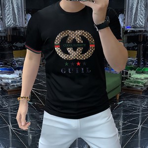 T-shirt surdimensionné en coton 100% pour hommes d'été à la mode avec broderie <span class=keywords><strong>T-shirts</strong></span> graphiques de haute qualité pour la mode Streetwear - Product Image 4