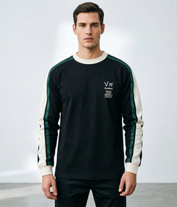 เสื้อสเวตเตอร์อเนกประสงค์ลำลองผู้ชายฤดูใบไม้ผลิฤดูใบไม้ร่วงแขนยาวเสื้อยืดแฟชั่นญี่ปุ่นเสื้อสวมหัวสำหรับเยาวชน - Product Image 1