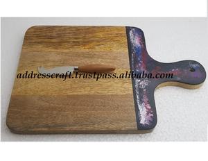 Tablas de queso de madera de último diseño con pegatina de esmalte tablas de cortar personalizadas con cuchillos de queso utensilios de cocina restaurante de Hotel - Product Image 3