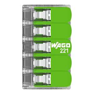 Conector <span class=keywords><strong>de</strong></span> cable rápido 221 Bloques <span class=keywords><strong>de</strong></span> terminales con funcionamiento para una variedad <span class=keywords><strong>de</strong></span> <span class=keywords><strong>tipos</strong></span> <span class=keywords><strong>de</strong></span> cable Conector transparente - Product Image 5