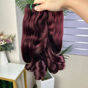 12a Wholesale Luxury Bouncy Hair Bundle 100g Per Pack Double Drawn Pissy Curly Hair <b>Extension</b> 100% Virgin Human Hair No Shedding - Product Image 4