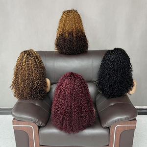 Venta al por mayor de pelucas frontales de encaje premium de 18 pulgadas 13*4, rizadas estilo pixie, de cabello humano virgen vietnamita SDD sin procesar, con encaje transparente, para proveedores. - Product Image 3