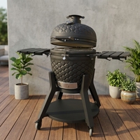 AUPLEX Barbecue Kamado en Céramique Étanche de 22 Pouces, Moderne et Haut de Gamme, Four à Pizza d'Extérieur, OEM, Durable, Sans Fumée, Antiadhésif