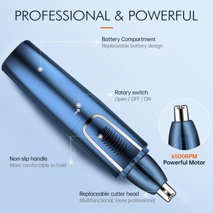 Tondeuse nez-oreilles 3 en 1 rechargeable, rasoir électrique étanche pour hommes et femmes avec fonction de tondeuse à sourcils - Product Image 3