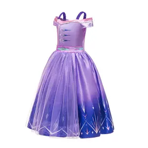 FSMKTZ Atacado Vestido Rainha da Neve para Festa Cosplay Princesa Vestido Infantil Drama Performance Trajes Infantil