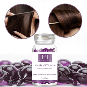 Fábrica Abastecimento Nutrição Suplemento Cabelo Vitamina Soro Queratina Complexo Hair Care Óleo Essencial Cápsulas para Cabelos Frizzy Secos - Product Image 3