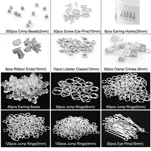 <span class=keywords><strong>Kit</strong></span> <span class=keywords><strong>Fai</strong></span>-<span class=keywords><strong>da</strong></span>-<span class=keywords><strong>te</strong></span> per la Creazione di <span class=keywords><strong>Gioielli</strong></span> Anellini Aperti <span class=keywords><strong>Kit</strong></span> di Riparazione <span class=keywords><strong>Gioielli</strong></span> per Orecchini e Collane Chiusure a Moschettone Set di Riparazione con Pinze e Pinzette - Product Image 4