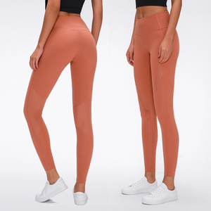 2023 primavera ed estate nuovi pantaloni da Yoga <span class=keywords><strong>in</strong></span> maglia di giunzione a vita alta con Lifting dell'anca asciugatura rapida e traspirante gambali da palestra da donna - Product Image 2