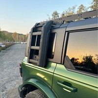 Système de galerie de toit premium pour Ford Bronco 2021-2025 - Échelle latérale + Sac de rangement + Plateforme de toit