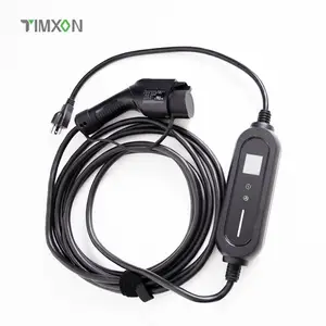 TIMXON แบบพกพา 16A 3.5kW AC EV Charger สถานีชาร์จรถยนต์ไฟฟ้าแบบ On-The-Go