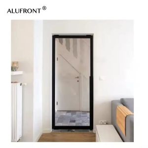 ALUFRONT Porte pivotante avant de luxe à rupture thermique à usage intensif Économie d'énergie Grande vue Design pliant moderne Insonorisé Fibre de verre - Product Image 2