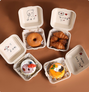 Caixas de Papel Kraft para Hambúrguer e Sushi, Descartáveis, Recicláveis, Ecológicas, Impermeáveis, de Materiais Reciclados, para Alimentos, Embalagens para Viagem - Product Image 5