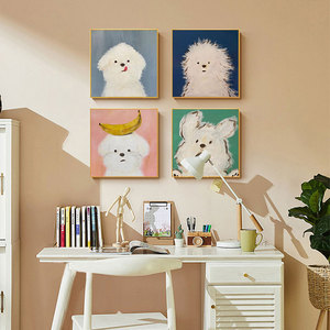 Poster da parete con cartoni animati di animali, stampa su tela per cameretta, decorazione moderna per la casa, pittura murale per la cameretta dei bambini. - Product Image 1