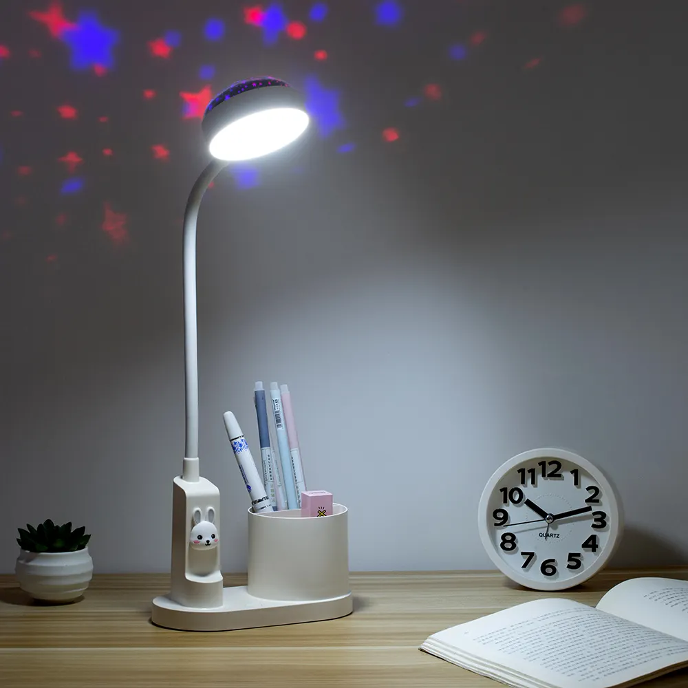 Lampade da tavolo a LED pieghevoli flessibili di fabbrica lampada da scrivania da studio dimmerabile con lampada da comodino