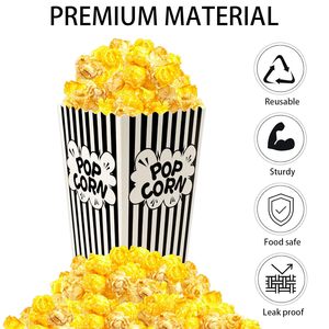 Blanco y Negro Película Noche Papel <span class=keywords><strong>Pop</strong></span> <span class=keywords><strong>Corn</strong></span> Cubos mini cajas de palomitas de maíz al por mayor - Product Image 4