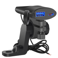 Adaptateur moto SAE vers USB 12/24 volts, double PD et QC3.0, chargeur rapide étanche pour moto