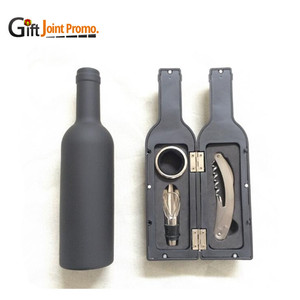 Biểu Tượng Tùy Chỉnh 5 Pieces <span class=keywords><strong>Wine</strong></span> Chai Hình Rượu Vang Opener Đặt Phụ Kiện Rượu Vang Bộ Quà Tặng - Product Image 5