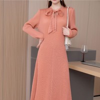 Robe de soirée ample plissée Miyake 2023 grande taille avec bords ondulés, imprimé numérique, boutons et pompons, idéale pour les fêtes de Pâques