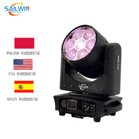 Stock UE (Livraison Gratuite) 7X40W RGB 4IN1 LED Moving Head Light IP20 Éclairage de Scène Professionnel DJ Club Disco Fête Mariage Spectacle