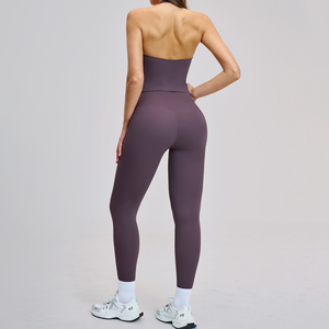 Conjuntos Deportivos YIYI con Top Halter Acolchado, Leggings de Cintura Alta, Pantalones Deportivos Cómodos, Conjuntos de Ropa Deportiva para <span class=keywords><strong>Mujer</strong></span> - Product Image 5