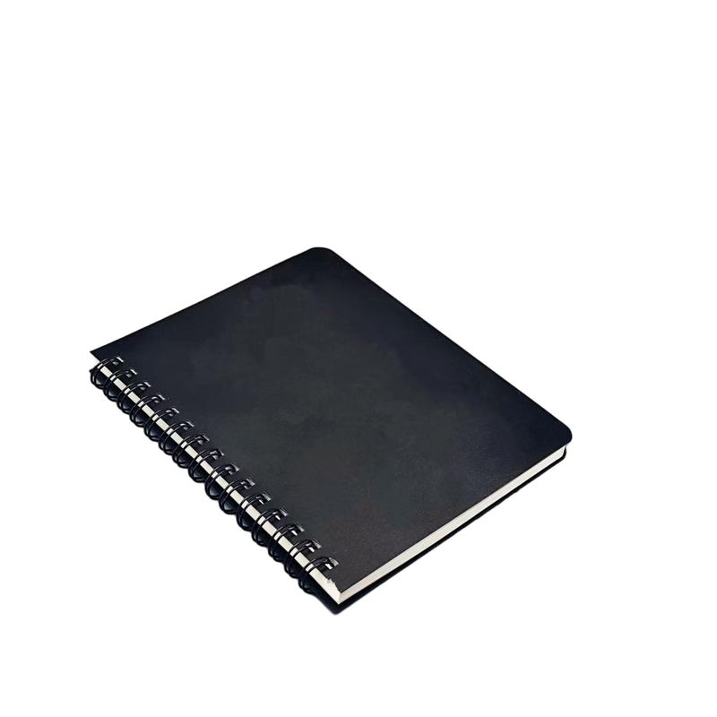 2026 Agenda Notebook Black Spiral Coil