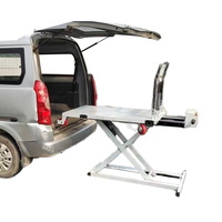 Chariot élévateur à ciseaux électrique YCMG 300 kg, chariot à plateau motorisé robuste pour le chargement et le déchargement de marchandises en camionnette