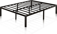 Cadre de lit double king moderne XDS dans un assemblage facile de meubles de maison avec rangement pour chambre à coucher appartement hôtel école matériau métallique