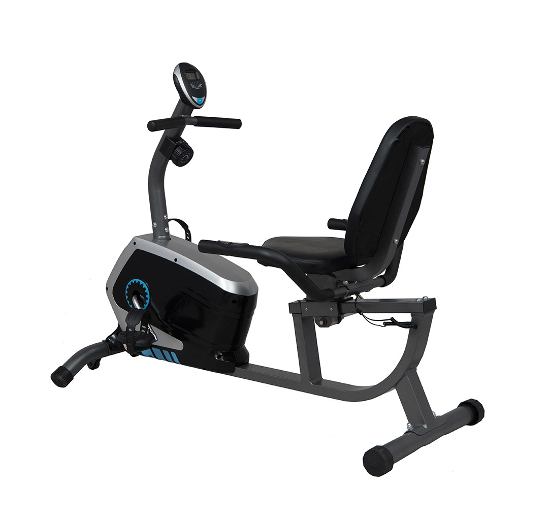 New Style High Quality Fitness Equipment Indoor Home Magnetic Exercise Recumbent Bike With Horizontally Adjusted Seat