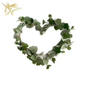 Planta Artificial de begonia, hojas de alta calidad para decoración de pared, fiesta de boda
