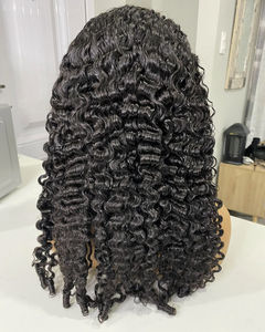 วิกผมลอนหนาคุณภาพสูงแบบหน้าผากลูกไม้ 13x4 ความหนาแน่น 200% พร้อมลูกไม้ด้านหน้า 5x5 ทำจากผมแท้ - Product Image 4