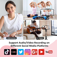 Mini microphone cravate sans fil dynamique pour iPhone Android pour connecteur de type C Modèle K9 pour l'enregistrement vidéo YouTube
