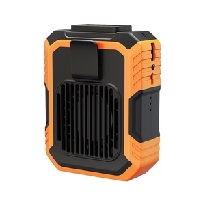 Ventilateur portable à suspendre à la taille, ultra-rapide, trois vitesses, alimenté par batterie/USB, avec lumière LED, pour usage extérieur et domestique - Product Image 1