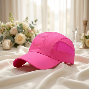 Gorra de béisbol impermeable de secado rápido personalizada, gorra deportiva de poliéster para exteriores, transpirable, ajustable, con logotipo y color personalizados OEM. - Product Image 6