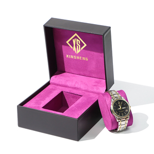 Xinsheng Customized Luxury PU Leather <strong>Watch</strong> Packaging <strong>Box</strong> Pocket <strong>Watch</strong> Square Storage <strong>Box</strong> Velvet Storage <strong>Box</strong> - Product Image 1