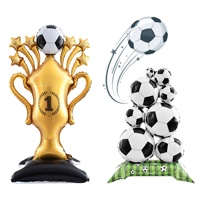 Ballons en aluminium géants en forme d'extraterrestre sur pied, fabriqués en Chine, pour décorations de fête d'anniversaire Coupe du Monde 2026