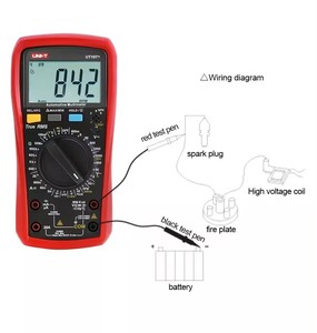 มัลติมิเตอร์แบบดิจิตอลสำหรับยานยนต์ UT105+ UT107+ 1000V AC โวลต์มิเตอร์ แอมมิเตอร์ คาปาซิมิเตอร์ เครื่องวัดอุณหภูมิ เครื่องวัดความถี่ HLX - Product Image 3