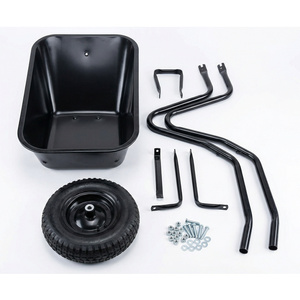 Brouette de chantier à roue pneumatique WB6404H, chariot à main à roue unique pour travaux de construction - Product Image 4