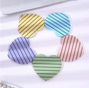 Wholesale Custom <b>Sticky</b> <b>Notes</b> Cute Heart Shaped <b>Sticky</b> <b>Notes</b> Custom Student Die-cut <b>Sticky</b> <b>Notes</b> Office Stationery Gifts - Product Image 2
