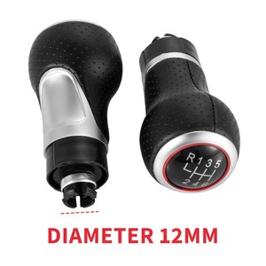 Pommeau de levier de vitesse universel en cuir ergonomique pour Audi A4 S4 Volkswagen - Product Image 3