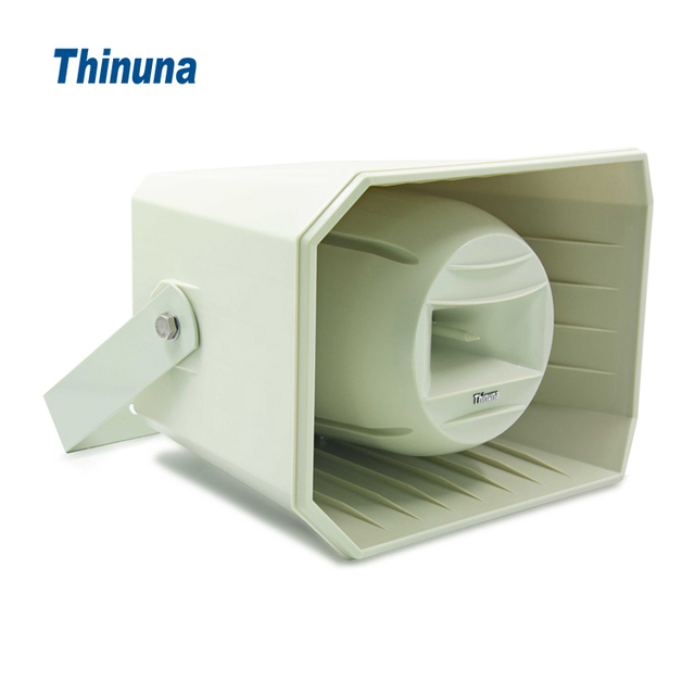 Thinuna MHS-50S 100/70V 8 Ohms 2 Way High Quality ABS Music Horn Speaker 50W Waterproof Audio PA Speaker for Outdoor PA System