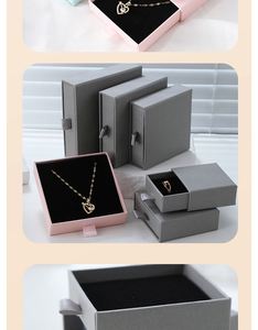 Caja de Regalo de Lujo para Anillos, con Logotipo Personalizado, Empaque de Cartón para Pulseras, Collares y Pendientes - Product Image 2